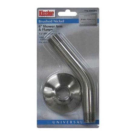 KISSLER Kissler 776-0006BN Shower Arm and Flange (6 in) 776-0006BN