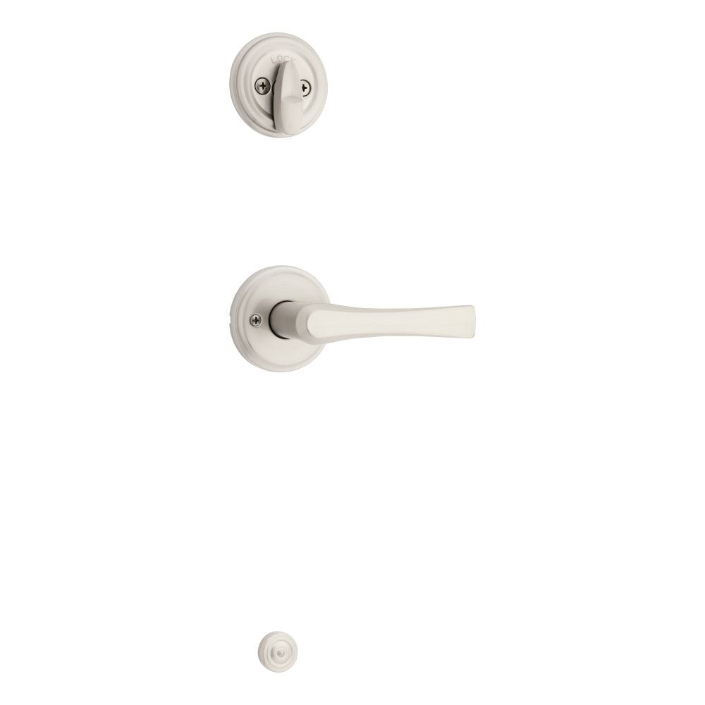 KWIKSET Kwikset 966KAL-15.UNIV Katella Lever Handleset Trim Satin Nickel