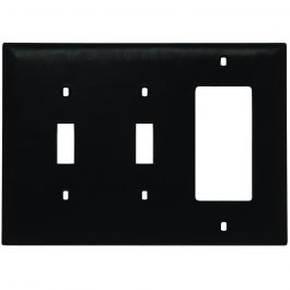 Pass & Seymour TP226 Wallplate Combination 3 5in Brown