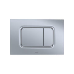 Toto YT920#MS Dual Flush Rectangle Push Button Plate for Select Duofit In-Wall Tank Unit Matte Silver