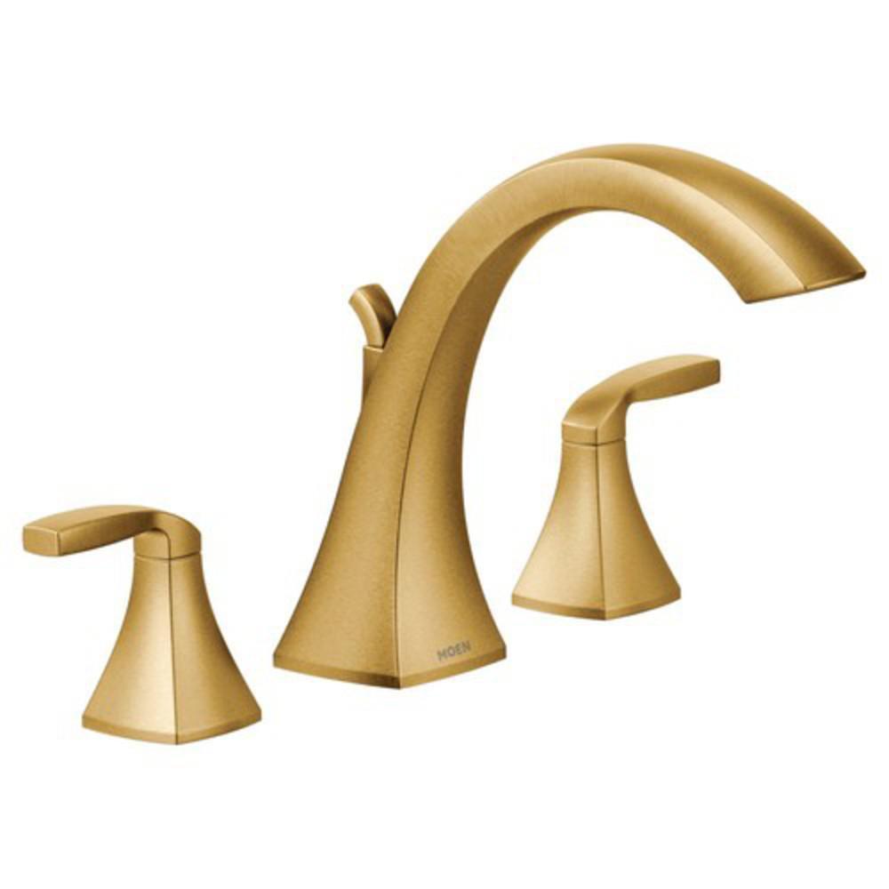 Moen T693BG Voss Two Handle Roman Tub Faucet in Brushed Gold (Trim Only)