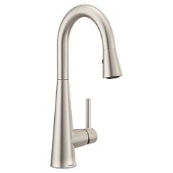 Moen 7664SRS Single Handle Pull Down Bar Faucet in Spot Resist Stainless