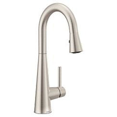 Moen 7664SRS Single Handle Pull Down Bar Faucet in Spot Resist Stainless