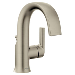 Moen S6910BN Doux Single Handle Monoblock Bathroom Sink Faucet in Brushed Nickel