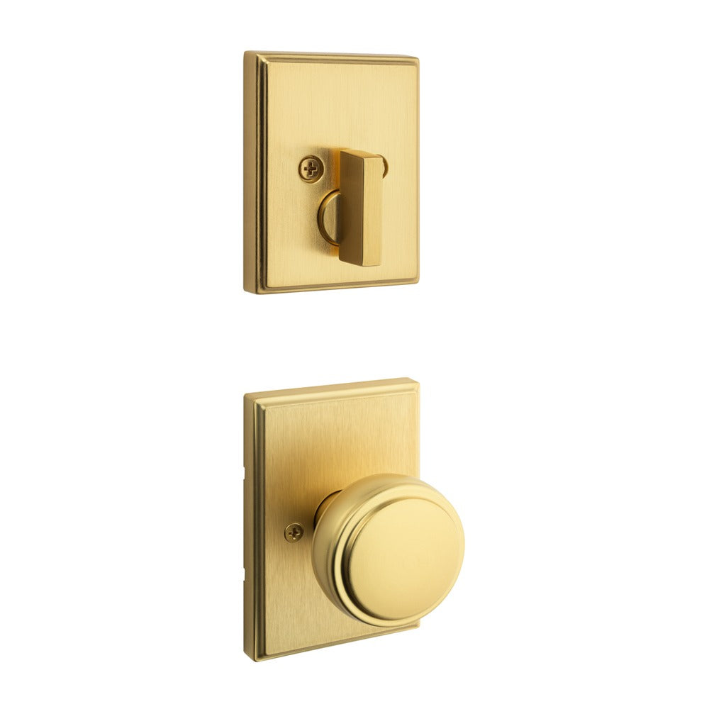 KWIKSET Kwikset 971SOKTRCT-4 Interior Knob Trim Satin Brass