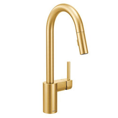 Moen 7565BG Align Single Handle Pull Down Kitchen Faucet in Brushed Gold