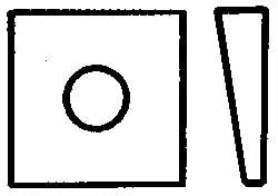 VALUE COLLECTION Value Collection BWIM112-025BX Iron Beveled Square Washer