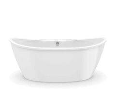 MAAX 106193-000-002 Delsia 66 x 36 in. Freestanding Bathtub with Rear Center Drain in White