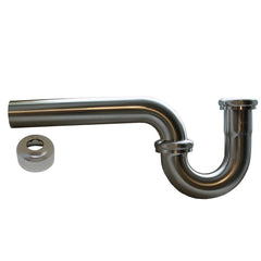 Jones Stephens P3450BN 1-1/4 in. Brass P-Trap in Brushed Nickel