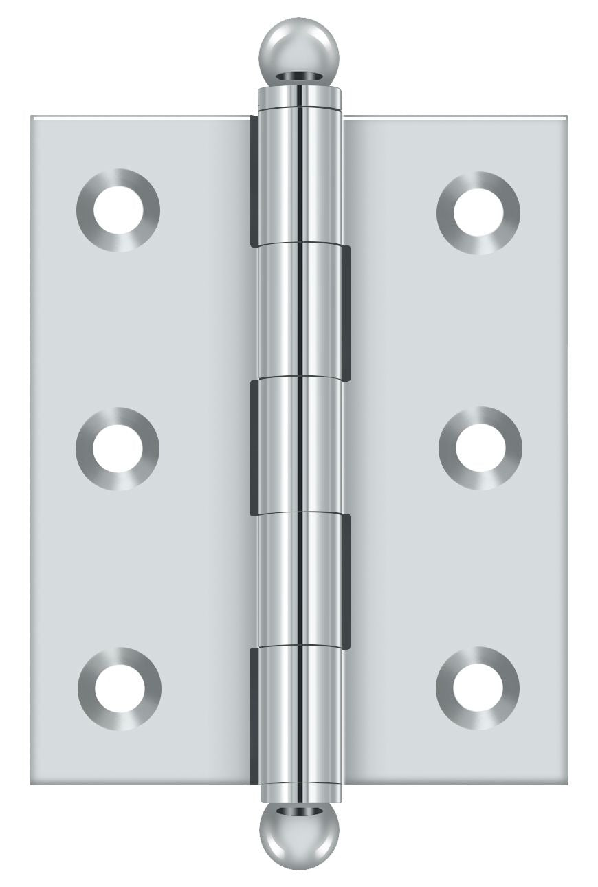 DELTANA Deltana CH2520U26 Ball Tip Hinge 2.5x2 in Bright Chrome