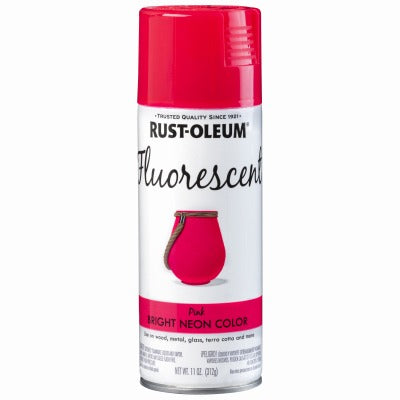 RUST-OLEUM Rust-oleum 1959-830 Fluorescent Pink Spray Paint 11 Oz