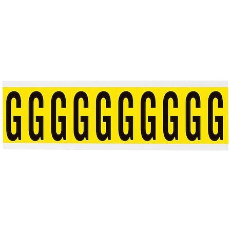 BRADY Brady 3440-G Letter label Card of 10 Labels