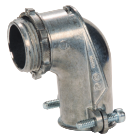 Steel Electric Products C39Z 1-1/2 Inch Die-Cast Zinc 90 Degrees Squeeze Flexible Conduit Connector