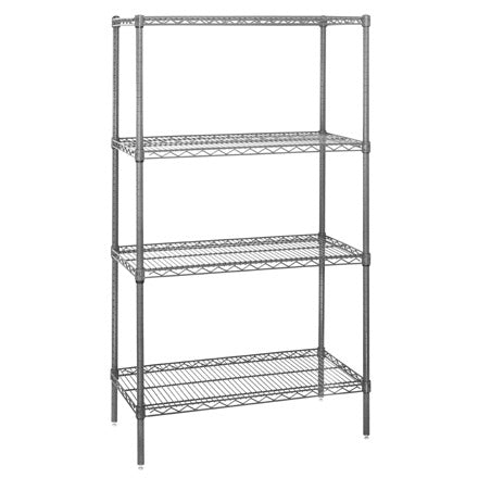 BSC PREFERRED Bsc Preferred WS602486 Nsf Wire Shelving Starter Unit
