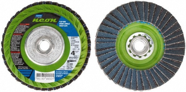 NORTON Norton 66623399175 Flap Disc 4-1/2 in 120 Grit Type 29