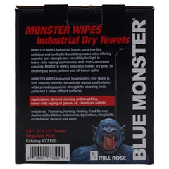 Blue Monster 77100 9 x 12 Industrial Dry Towels 220 per Pack Replacement MPN