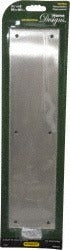 STANLEY National Hardware N270-504 Aluminum Push Plate Satin