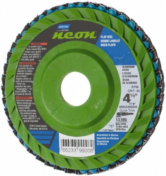 NORTON Norton 66623399006 Flap Disc 80 Grit Ceramic Alumina Type 27