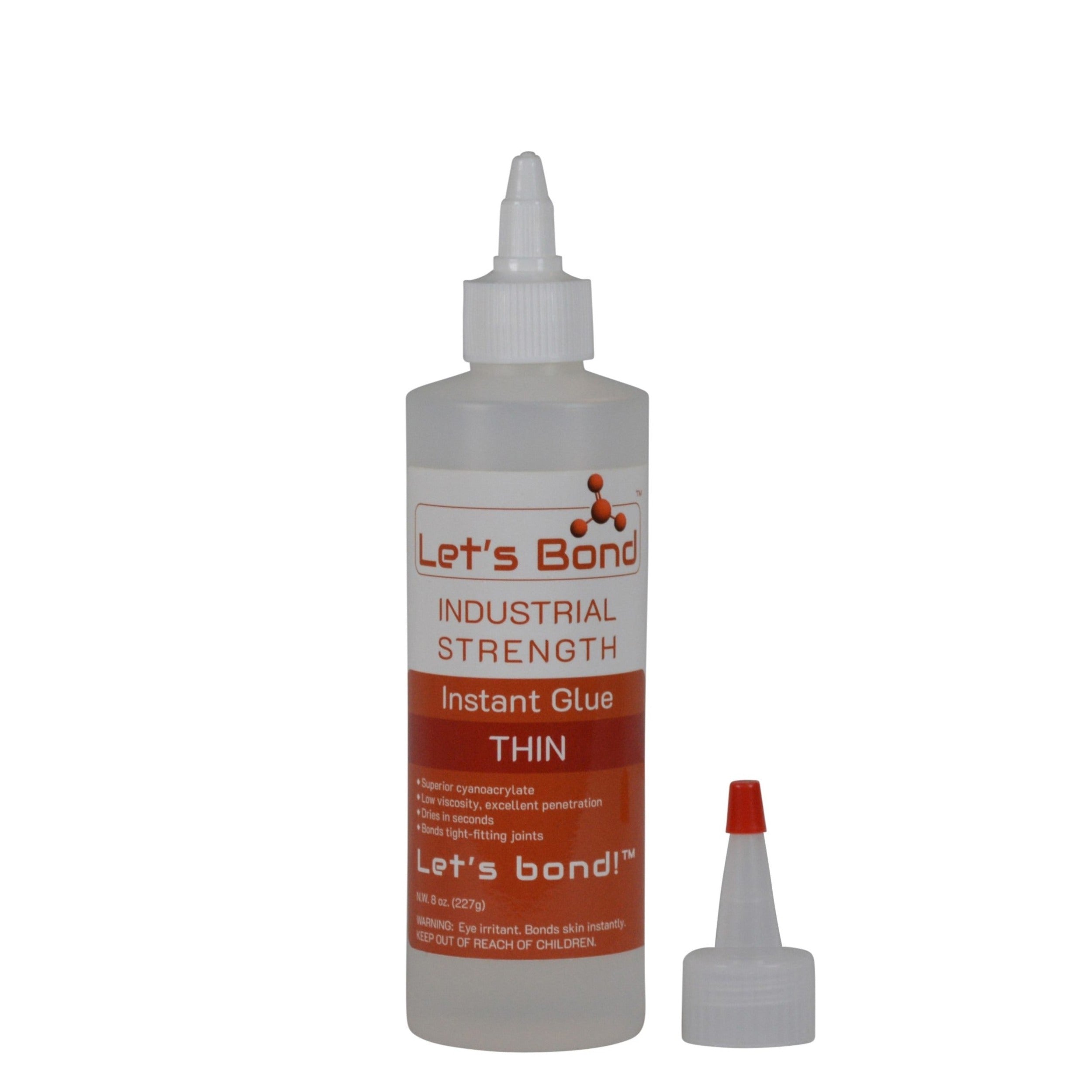 LET'S BOND Lets Bond UBC180-00 Thick Cyanoacrylate Adhesive 8 Oz