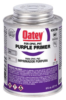 OATEY Oatey Company 30756 Purple Pvc Cpvc Primer 8 Oz
