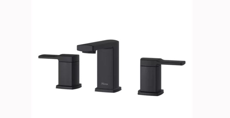 Pfister LG49-DA0B Deckard 2-Handle 8 Widespread Bathroom Faucet in Matte Black