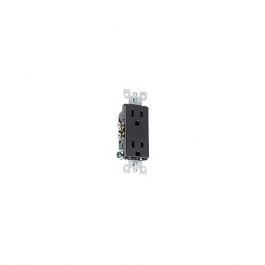 Leviton 5325-E Receptacle Black 15 Amp 125 Volt Duplex Grounding