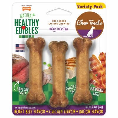 NYLABONE Nylabone Products NE101VPP Healthy Edibles Variety Pack