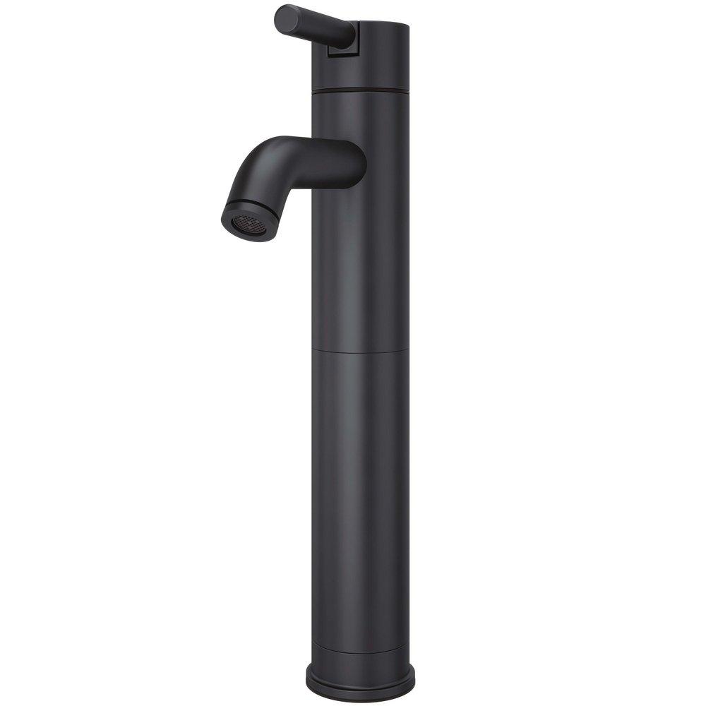 Pfister LG40NB00 Contempra Single Handle Vessel Filler Bathroom Sink Faucet in Matte Black