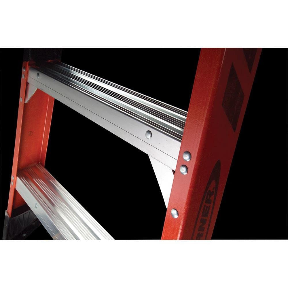 WERNER Werner 7406 Fiberglass Stepladder 375 Lb 6 Foot Type Iaa