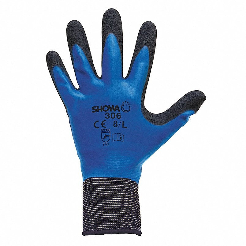 SHOWA Showa 306xl-09 Foam Latex Coated Knit Gloves Xl
