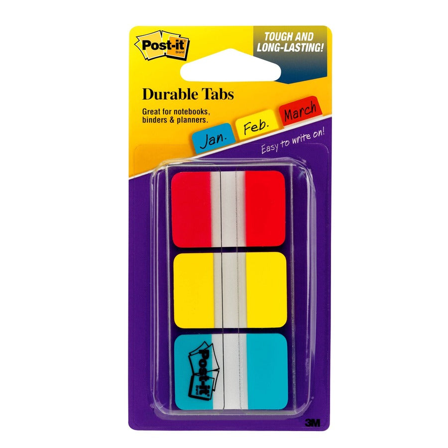 3M 3M MMM686RYBT Post-it durable tabs 36 tabs (1 pack) 686-RYBT