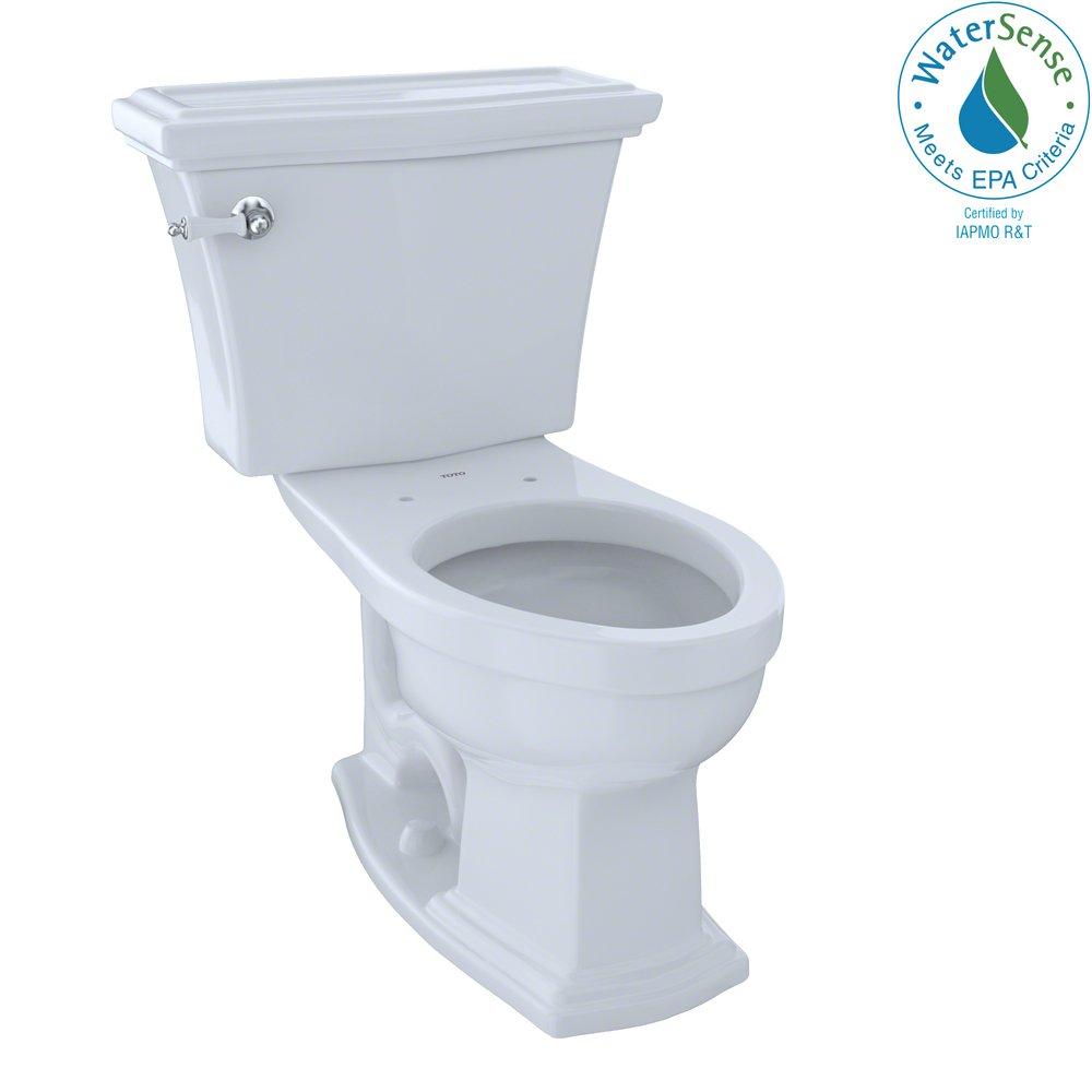 Toto CST784EF#01 Eco Clayton 1.28 GPF Two-Piece Elongated Toilet Cotton White