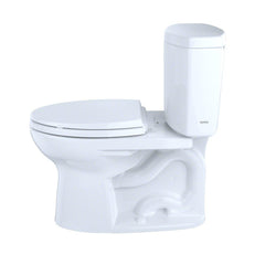 Toto CST454CEFRG#01 Drake II Two-Piece Elongated 1.28 GPF Universal Height Toilet with CEFIONTECT and Right-Hand Trip Lever