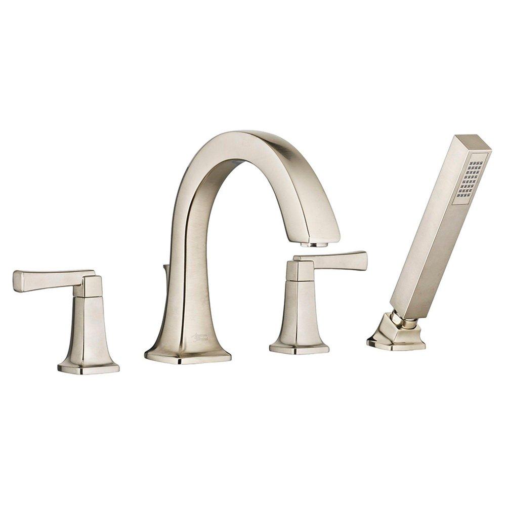 American Standard T353901.295 Townsend Two Handle Roman Tub Faucet with Handshower Brushed Nickel