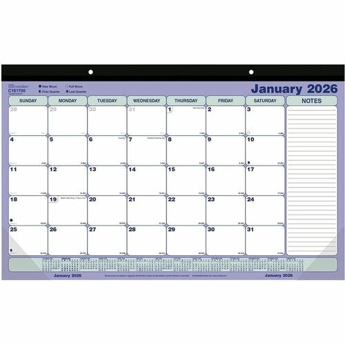 REDIFORM Rediform REDC181700 Monthly Desk Wall Calendar Pad