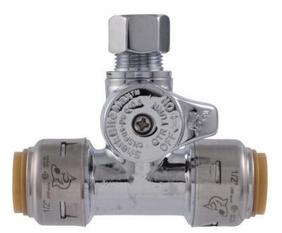 SHARKBITE Sharkbite/cash Acme 24984A Service Tee Stop 1/2x1/2x3/8 Inch