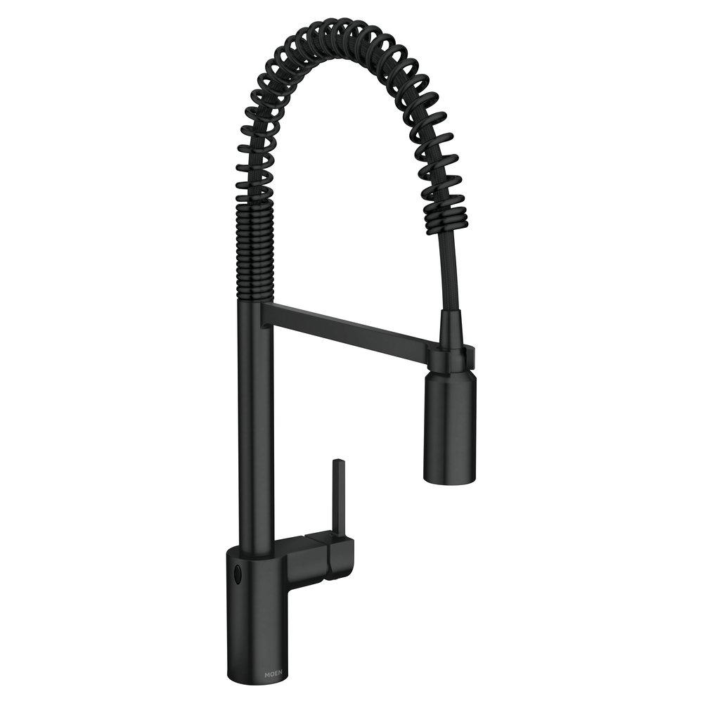 Moen 5923EWBL Align MotionSense 1 Handle Pull-Down Kitchen Faucet in Matte Black