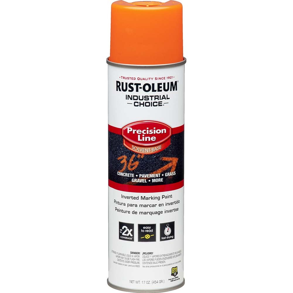 RUST-OLEUM Rust-oleum 201516V Orange Marking Paint 17 Oz