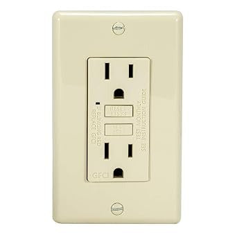 EASTMAN Eastman 62168 Self-Test GFCI Receptacle 15A (Slim) 62168