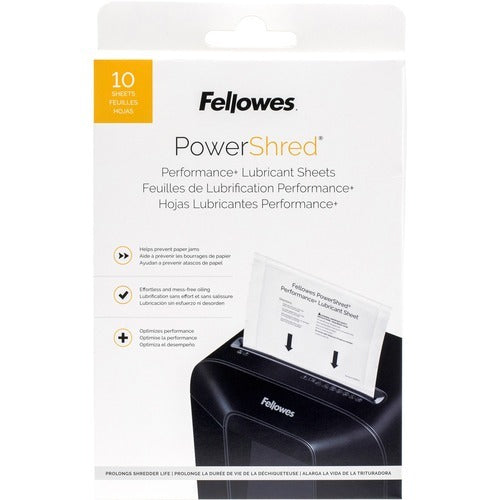 FELLOWES Fellowes FEL4015501 Shredder Lubricant Sheets Pack of 10