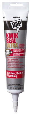 DAP Dap Inc 18916 Kwik Seal Ultra Kitchen Bath Sealant 5.5 Oz