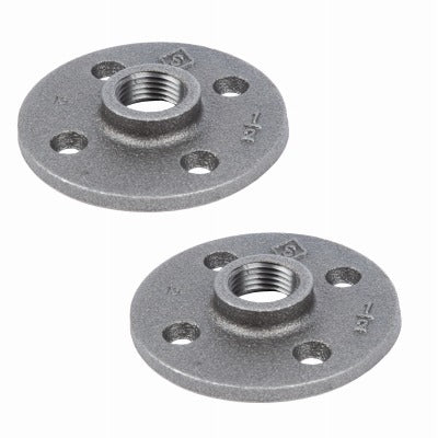 CODA RESOURCES Coda Resources Ltd 501447 1/2 in Black Pipe Flange 2 Pack