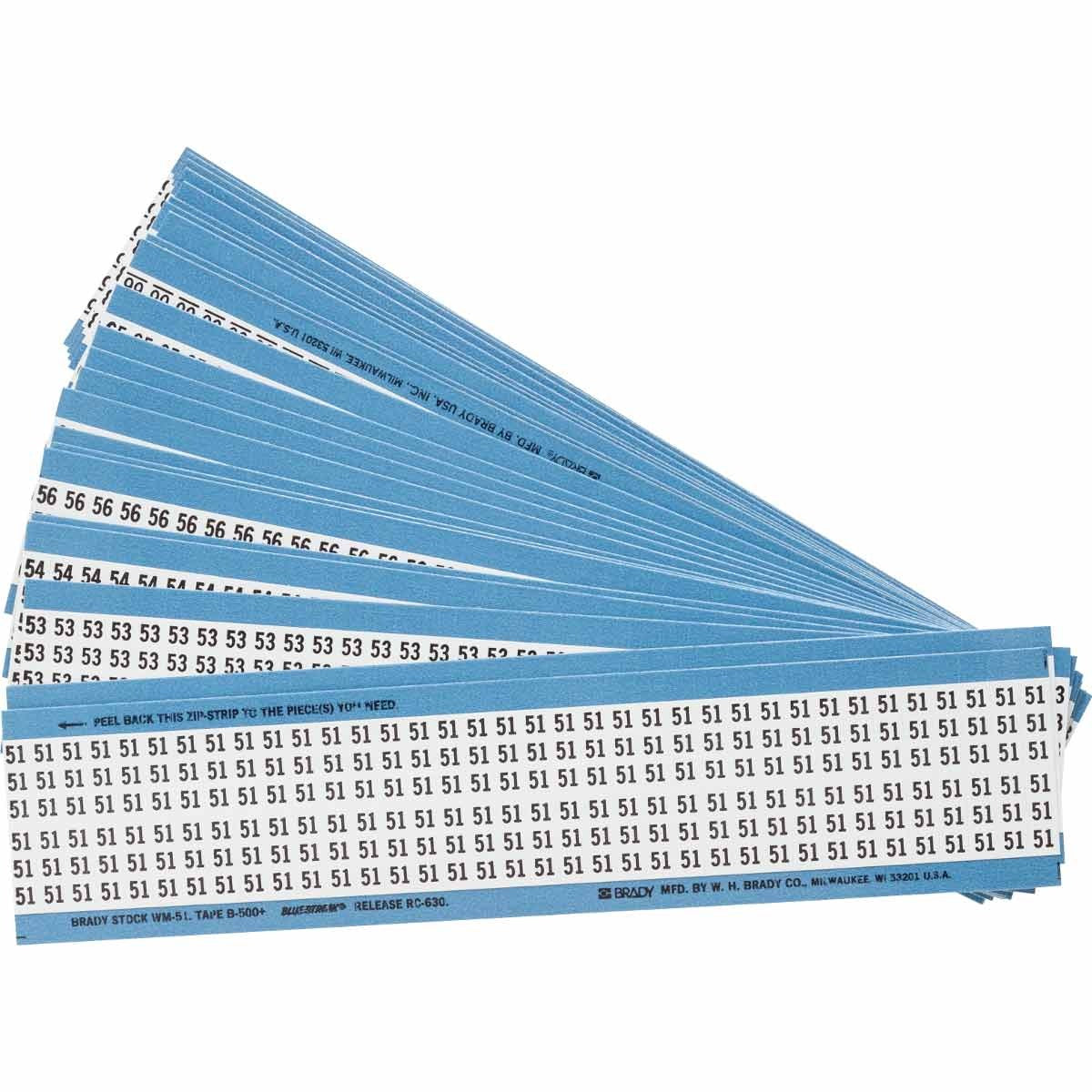 BRADY Brady CPCWM-51-75 Wire Marker 1.5in H (900 Pack)