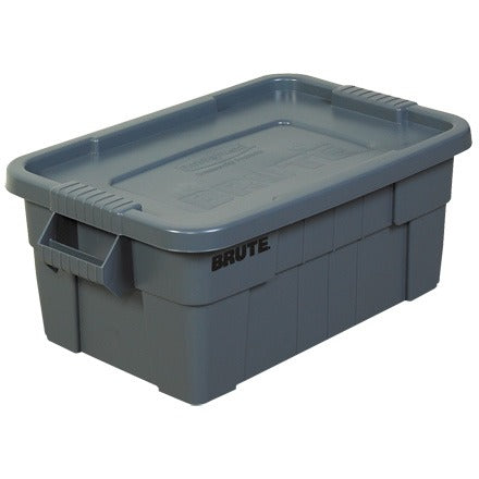 BSC PREFERRED Bsc Preferred RUB115 Storage Tote with Lid 14 Gallon