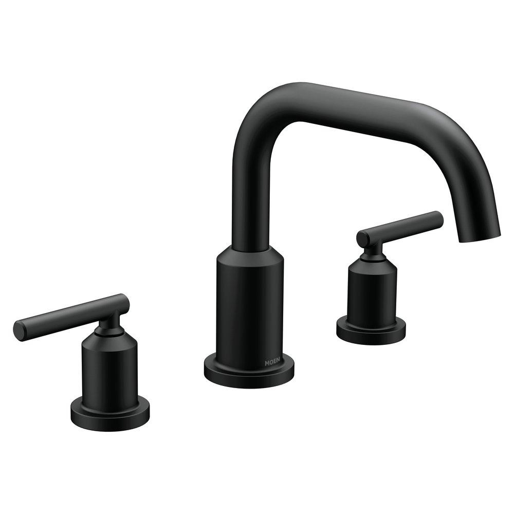 Moen T961BL Roman Tub Faucet Trim Two Handle Non-Diverter Matte Black