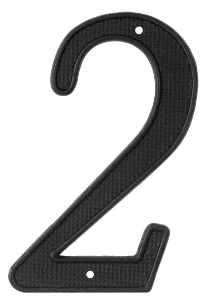 DELTANA Deltana RNZ42 4 Inch House Number Zinc Black