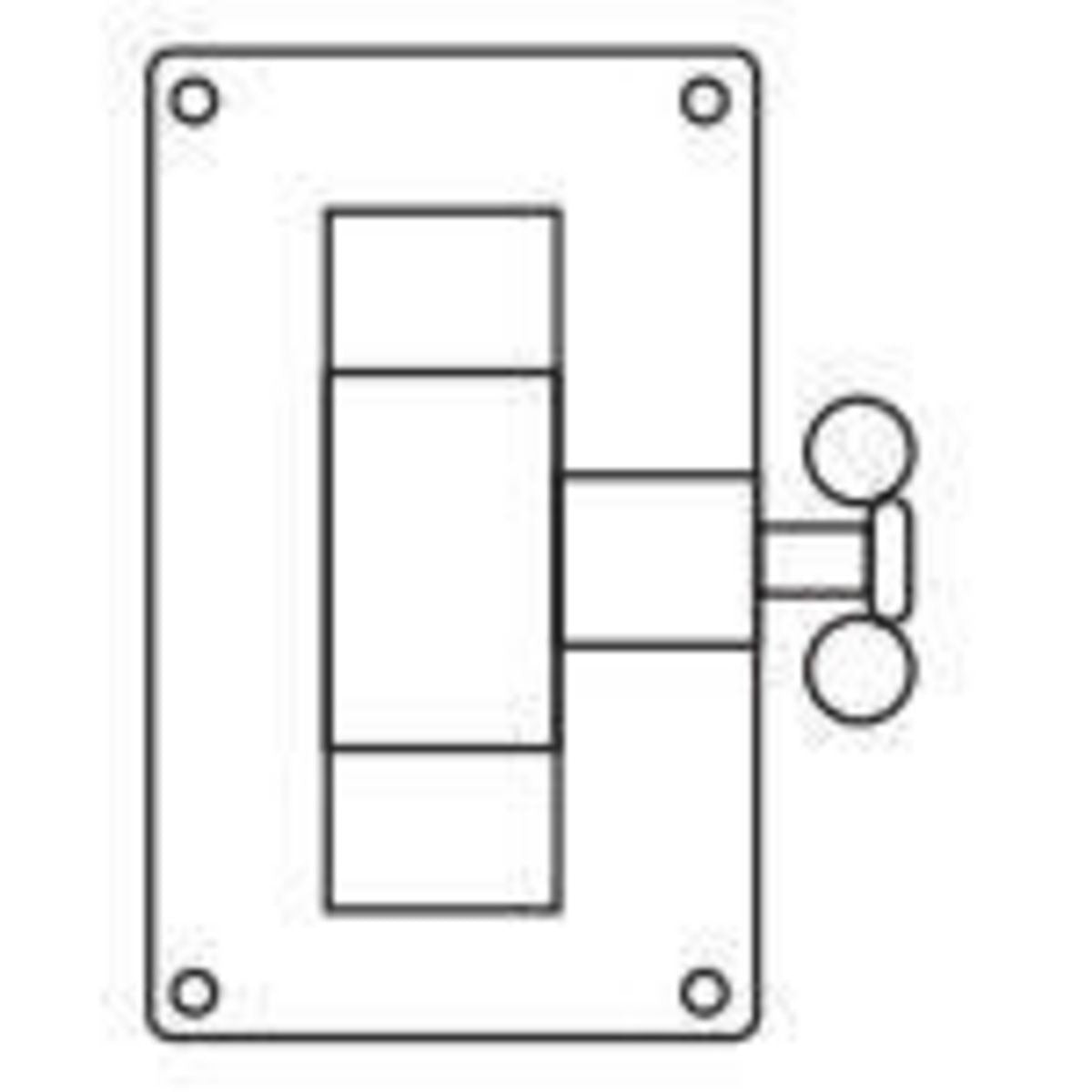 KILLARK Killark FSPT Weather-Proof Toggle Switch Plate Single Gang 5 in x 3 in x 2 in
