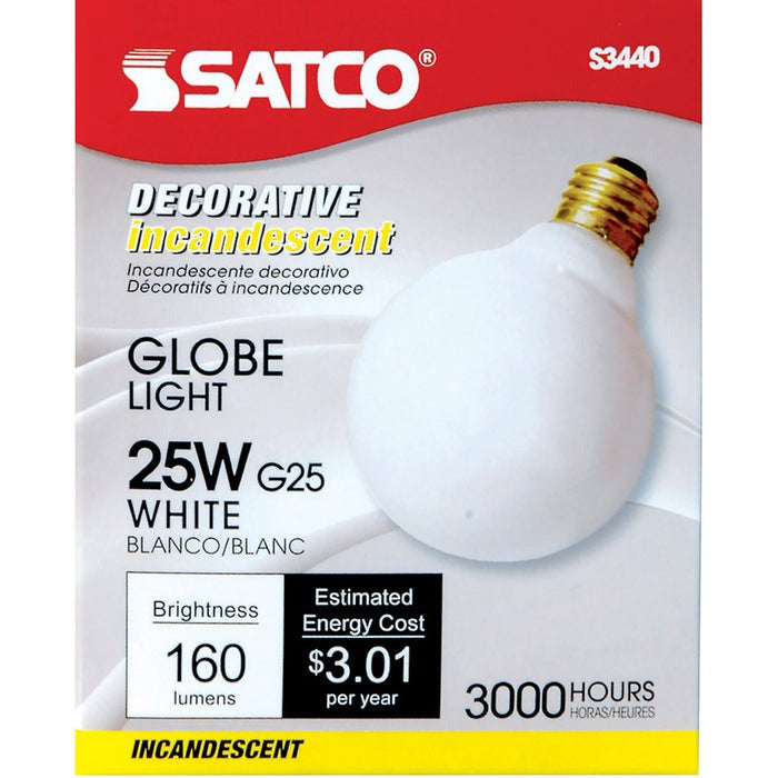 SATCO-NUVO Satco-Nuvo S3440 25W G25 Incandescent Globe (G25) S3440