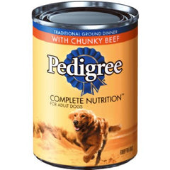 TRUE VALUE 10132962 Pedigree Canned Dog Food, Chunky Beef, Bacon & Cheese, 13.2-oz., Must Be Purchased in Quantities of 12