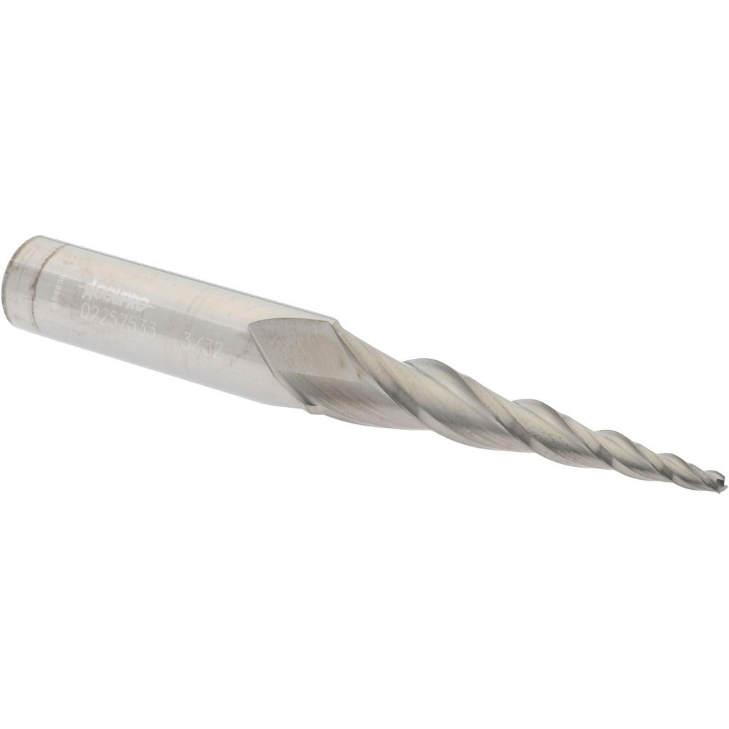 ACCUPRO Accupro 12177522 Tapered End Mill 3 Flute Solid Carbide